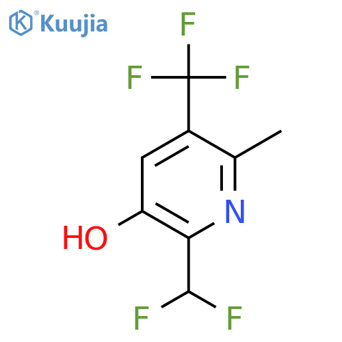 2-(Difluoromethyl)-3-hydroxy-6-methyl-5-(trifluoromethyl)pyridine structure