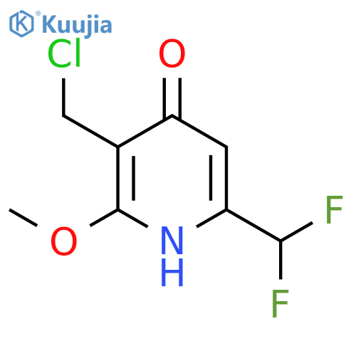 3-(Chloromethyl)-6-(difluoromethyl)-4-hydroxy-2-methoxypyridine structure