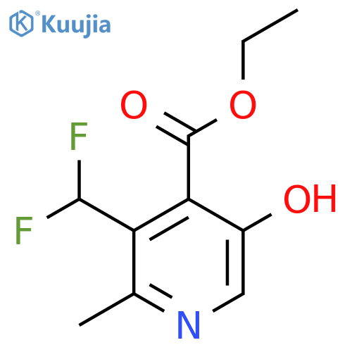 Ethyl 3-(difluoromethyl)-5-hydroxy-2-methylpyridine-4-carboxylate structure