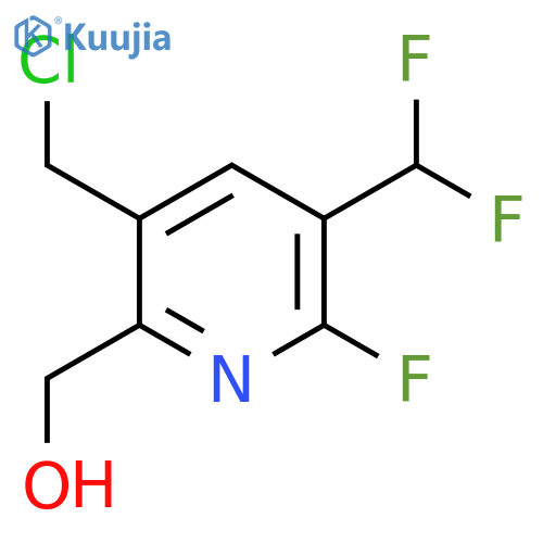 3-(Chloromethyl)-5-(difluoromethyl)-6-fluoropyridine-2-methanol structure