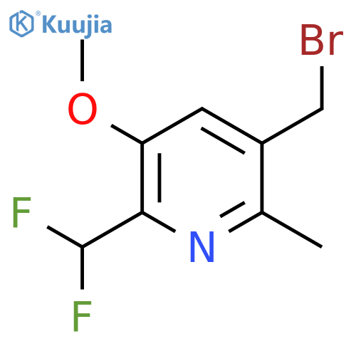 5-(Bromomethyl)-2-(difluoromethyl)-3-methoxy-6-methylpyridine structure