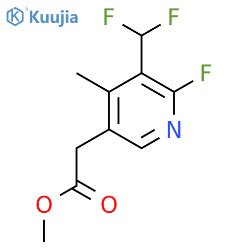 Methyl 3-(difluoromethyl)-2-fluoro-4-methylpyridine-5-acetate structure