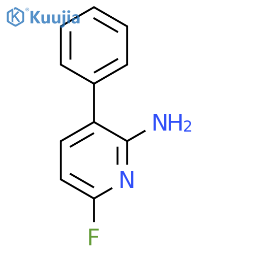 2-Amino-6-fluoro-3-phenylpyridine structure