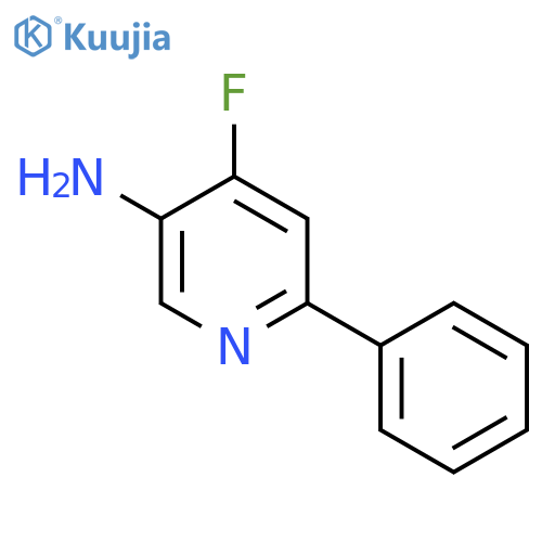 5-Amino-4-fluoro-2-phenylpyridine structure