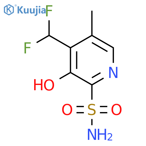 4-(Difluoromethyl)-3-hydroxy-5-methylpyridine-2-sulfonamide structure