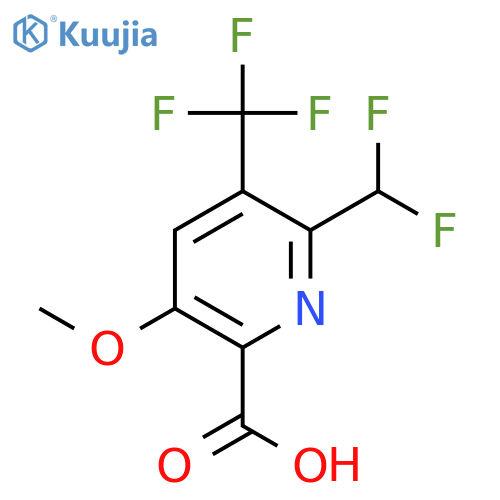2-(Difluoromethyl)-5-methoxy-3-(trifluoromethyl)pyridine-6-carboxylic acid structure