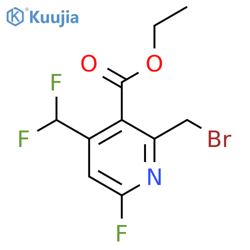 Ethyl 2-(bromomethyl)-4-(difluoromethyl)-6-fluoropyridine-3-carboxylate structure