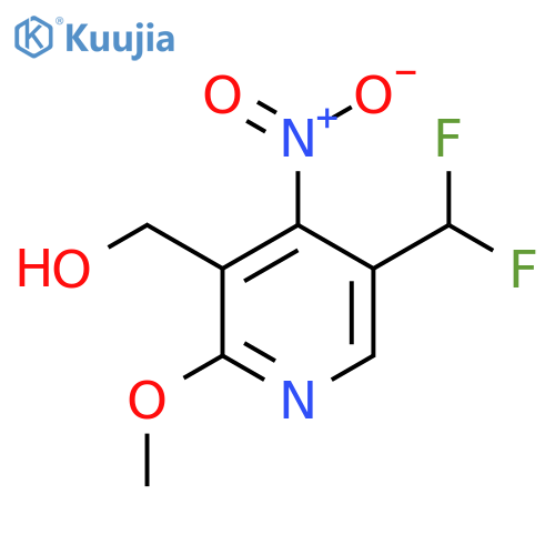 5-(Difluoromethyl)-2-methoxy-4-nitropyridine-3-methanol structure