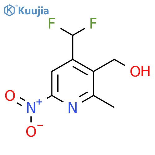 4-(Difluoromethyl)-2-methyl-6-nitropyridine-3-methanol structure