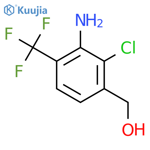 3-Amino-2-chloro-4-(trifluoromethyl)benzyl alcohol structure