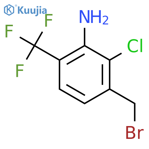 3-Amino-2-chloro-4-(trifluoromethyl)benzyl bromide structure