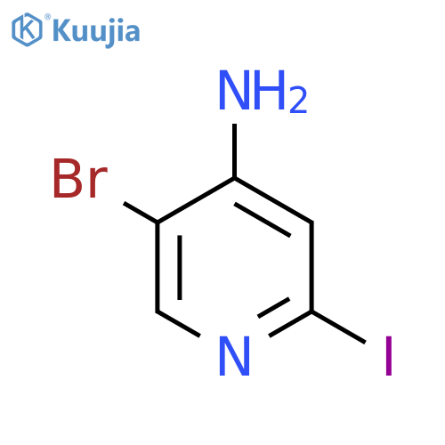 4-Amino-5-bromo-2-iodopyridine structure