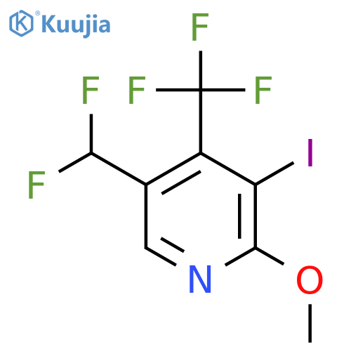 5-(Difluoromethyl)-3-iodo-2-methoxy-4-(trifluoromethyl)pyridine structure