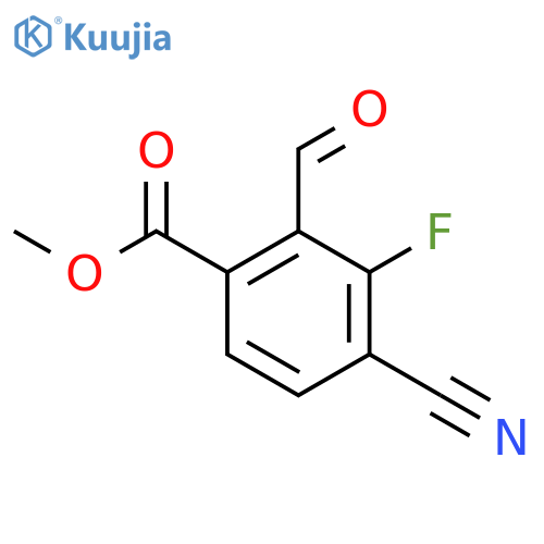 Methyl 4-cyano-3-fluoro-2-formylbenzoate structure