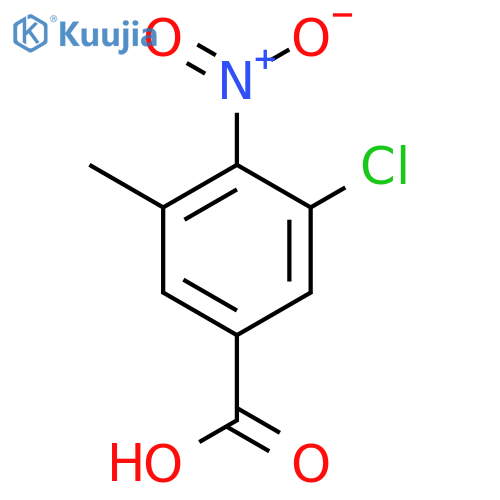 3-Chloro-5-methyl-4-nitrobenzoic acid structure