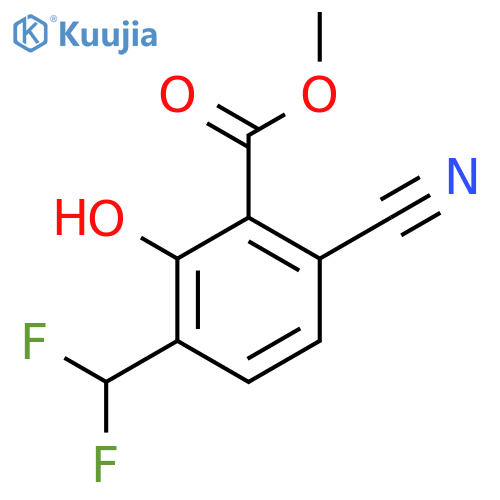 Methyl 6-cyano-3-difluoromethyl-2-hydroxybenzoate structure