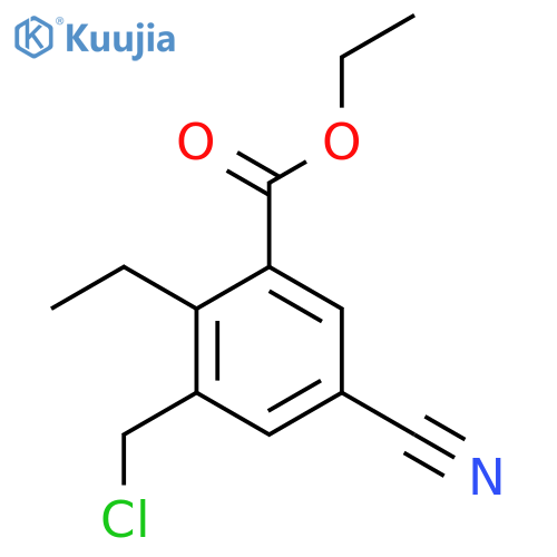 Ethyl 3-chloromethyl-5-cyano-2-ethylbenzoate structure