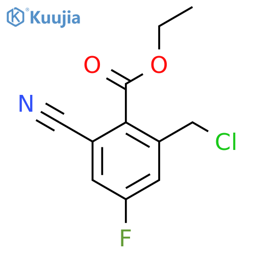 Ethyl 2-chloromethyl-6-cyano-4-fluorobenzoate structure