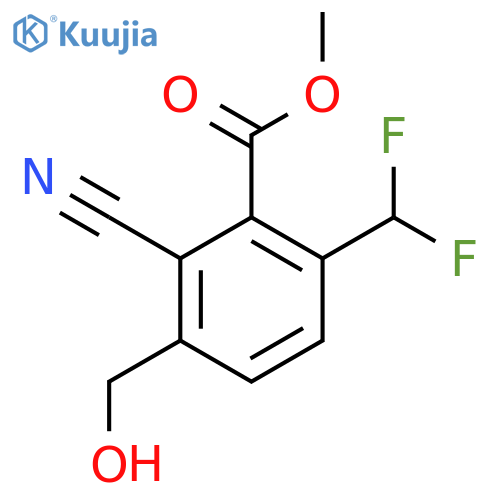 Methyl 2-cyano-6-difluoromethyl-3-(hydroxymethyl)benzoate structure