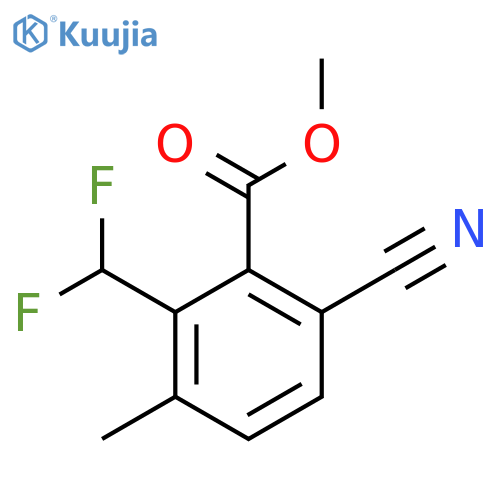 Methyl 6-cyano-2-difluoromethyl-3-methylbenzoate structure