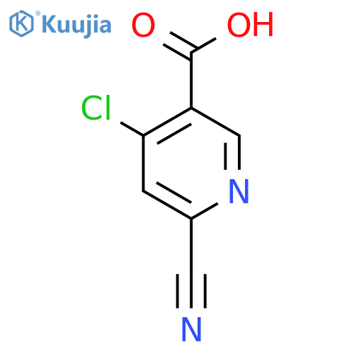4-Chloro-6-cyanonicotinic acid structure