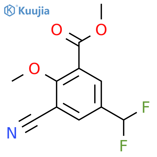 Methyl 3-cyano-5-difluoromethyl-2-methoxybenzoate structure