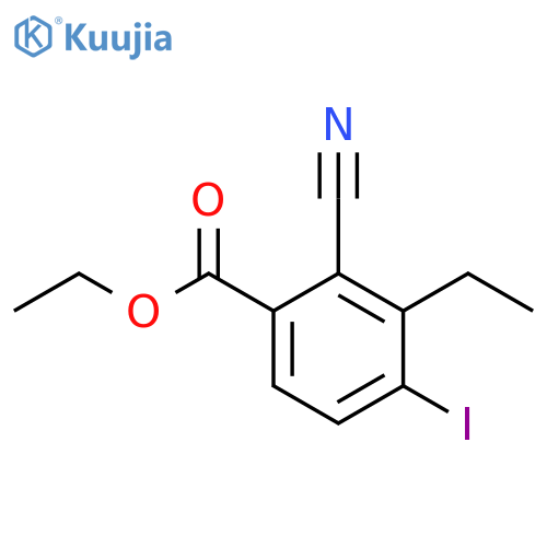 Ethyl 2-cyano-3-ethyl-4-iodobenzoate structure