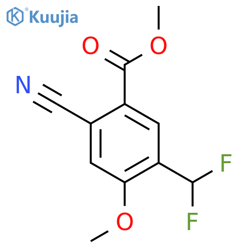 Methyl 2-cyano-5-difluoromethyl-4-methoxybenzoate structure