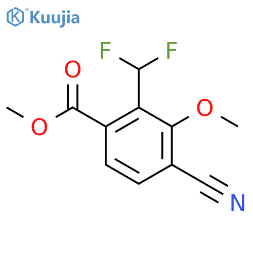 Methyl 4-cyano-2-difluoromethyl-3-methoxybenzoate structure