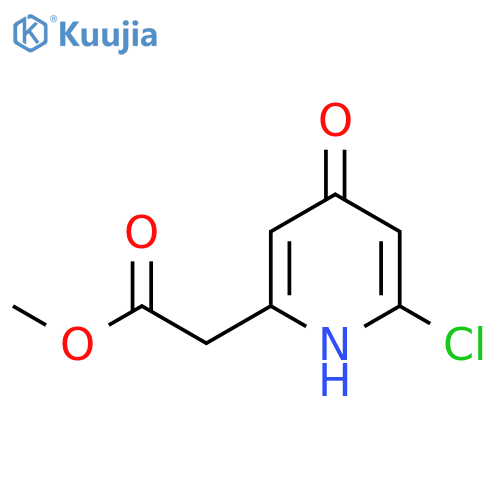 Methyl 2-chloro-4-hydroxypyridine-6-acetate structure