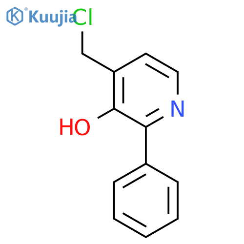 4-Chloromethyl-3-hydroxy-2-phenylpyridine structure