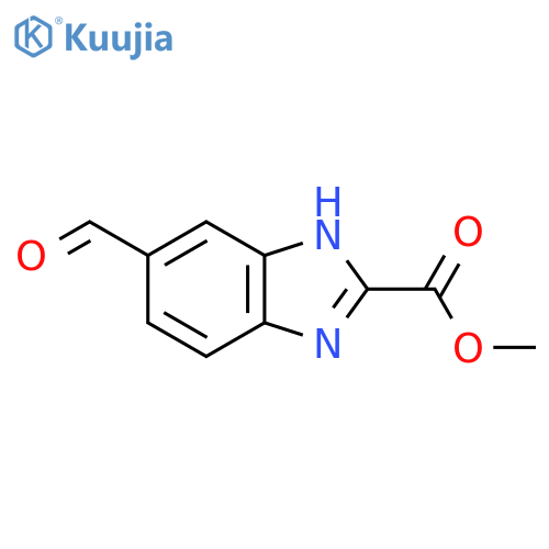 Methyl 5-formyl-1H-benzimidazole-2-carboxylate structure