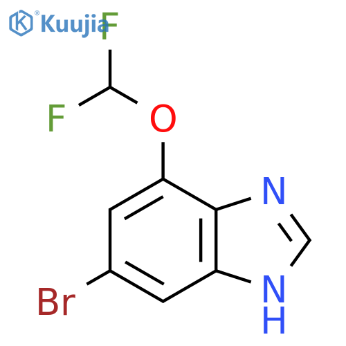 5-Bromo-7-difluoromethoxy-1H-benzimidazole structure
