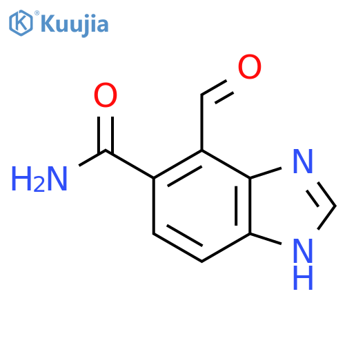 4-Formyl-1H-benzimidazole-5-carboxamide structure