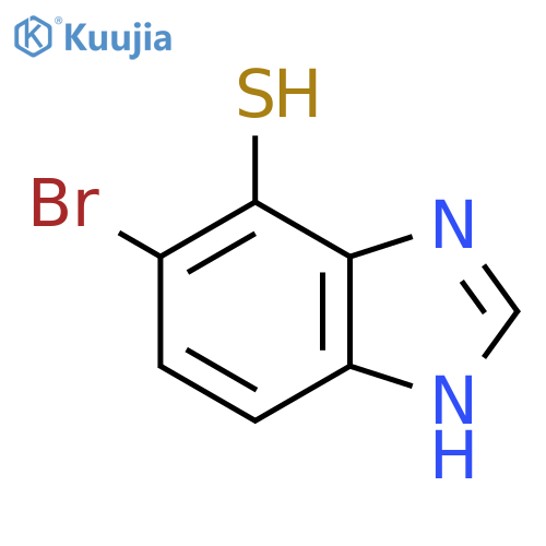 6-Bromo-7-mercapto-1H-benzimidazole structure