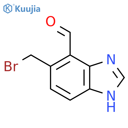 6-Bromomethyl-7-formyl-1H-benzimidazole structure