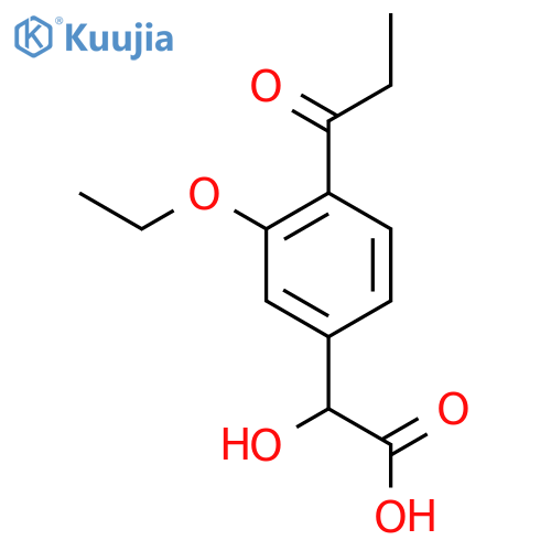 3-Ethoxy-4-propionylmandelic acid structure