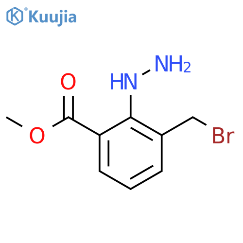 Methyl 3-(bromomethyl)-2-hydrazinylbenzoate structure