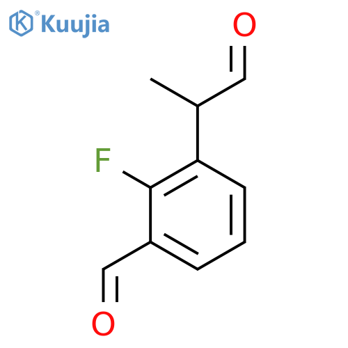 2-Fluoro-3-formylphenylpropanal structure