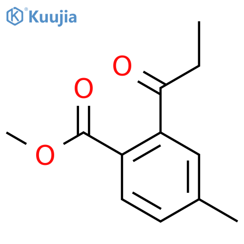 Methyl 4-methyl-2-propionylbenzoate structure