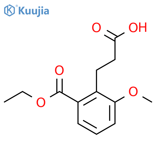 Ethyl 2-(2-carboxyethyl)-3-methoxybenzoate structure