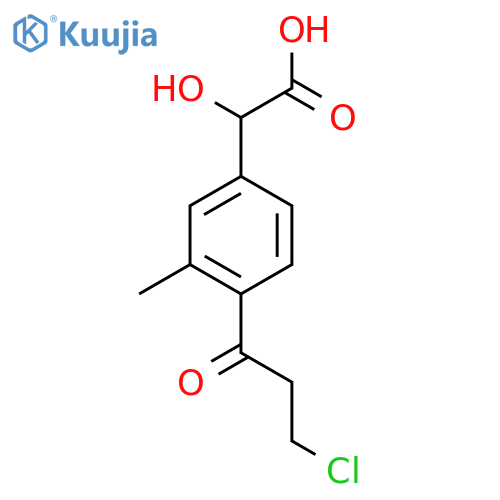 4-(3-Chloropropanoyl)-3-methylmandelic acid structure