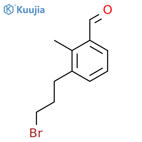 3-(3-Bromopropyl)-2-methylbenzaldehyde structure