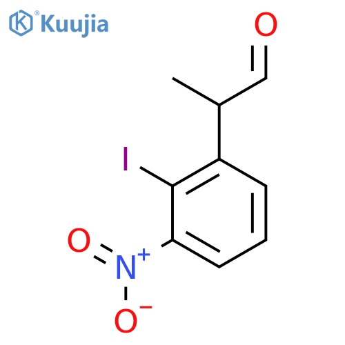 2-Iodo-3-nitrophenylpropanal structure