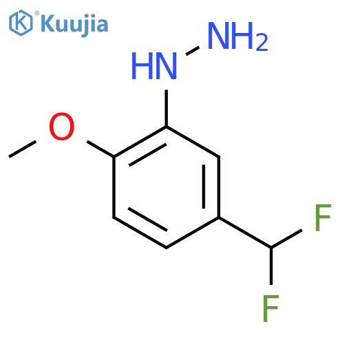 5-(Difluoromethyl)-2-methoxyphenylhydrazine structure