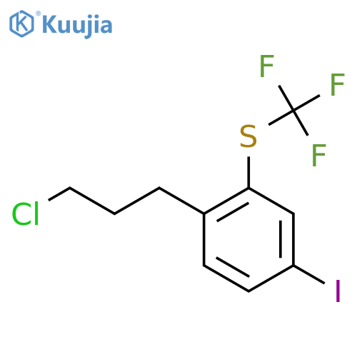 1-(3-Chloropropyl)-4-iodo-2-(trifluoromethylthio)benzene structure