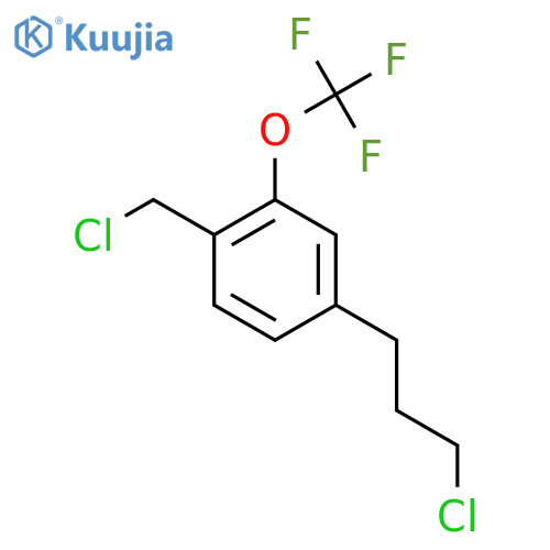 4-(3-Chloropropyl)-2-(trifluoromethoxy)benzyl chloride structure