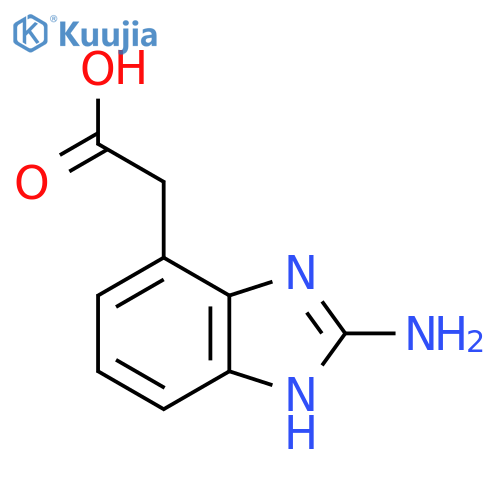 2-Amino-1H-benzimidazole-7-acetic acid structure