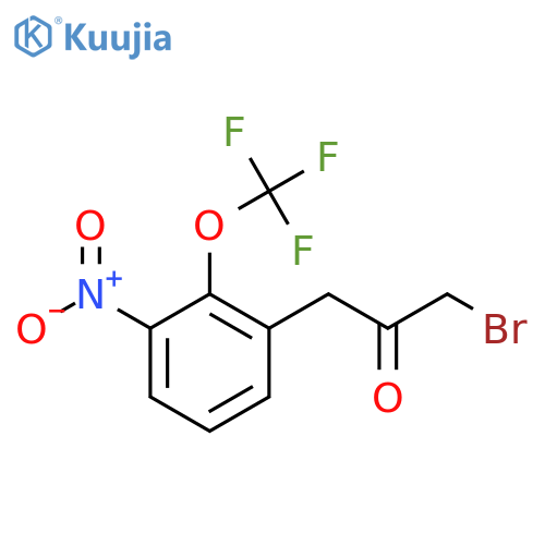 1-Bromo-3-(3-nitro-2-(trifluoromethoxy)phenyl)propan-2-one structure