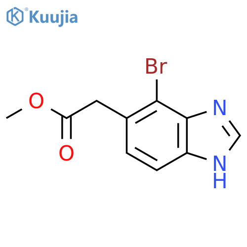Methyl 4-bromo-1H-benzimidazole-5-acetate structure